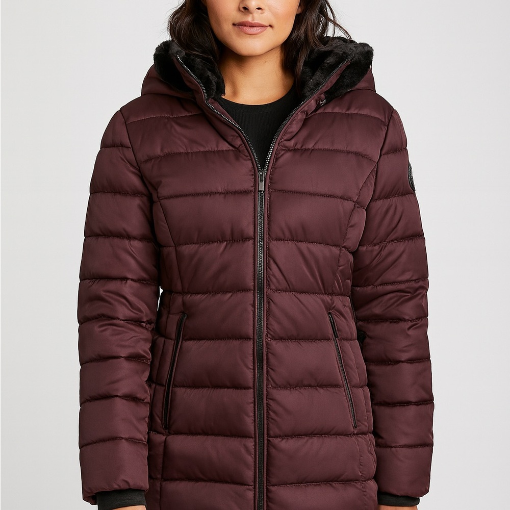 HFX Plum Quilted Puffer Jacket / Size M / MSRP $120 / Size M